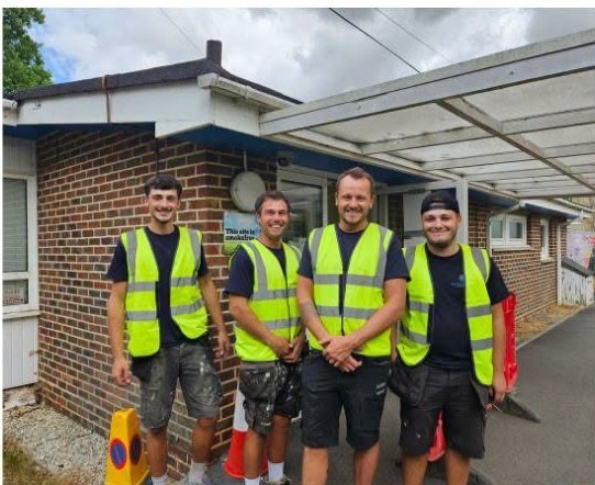 The Shoreline Contractors team on site at Blandford Clinic