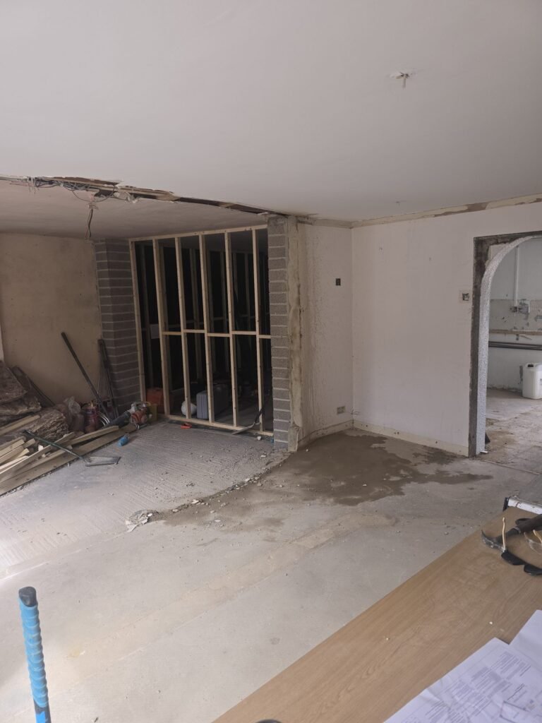 Garage to annexe — before