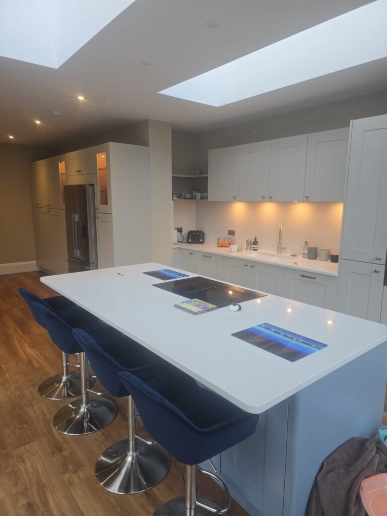 Rear extension with roof lanterns, Dorset