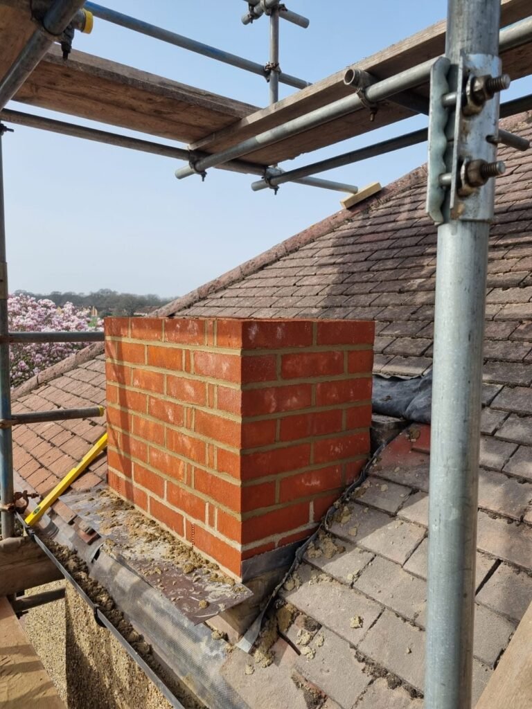 Rear extension and new chimney, Dorset