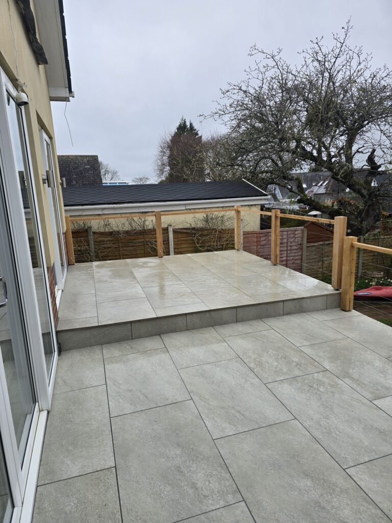 Rear patio, Dorset